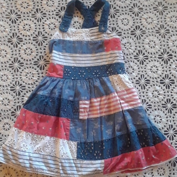 next Other - 🔥$5 ADD ON!🔥 Girl’s red, white, and blue eyelet dress